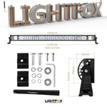 42inch Osram Philips LED Light Bar 5D Triple Flood Spot Offroad Driving 4WD 4x4