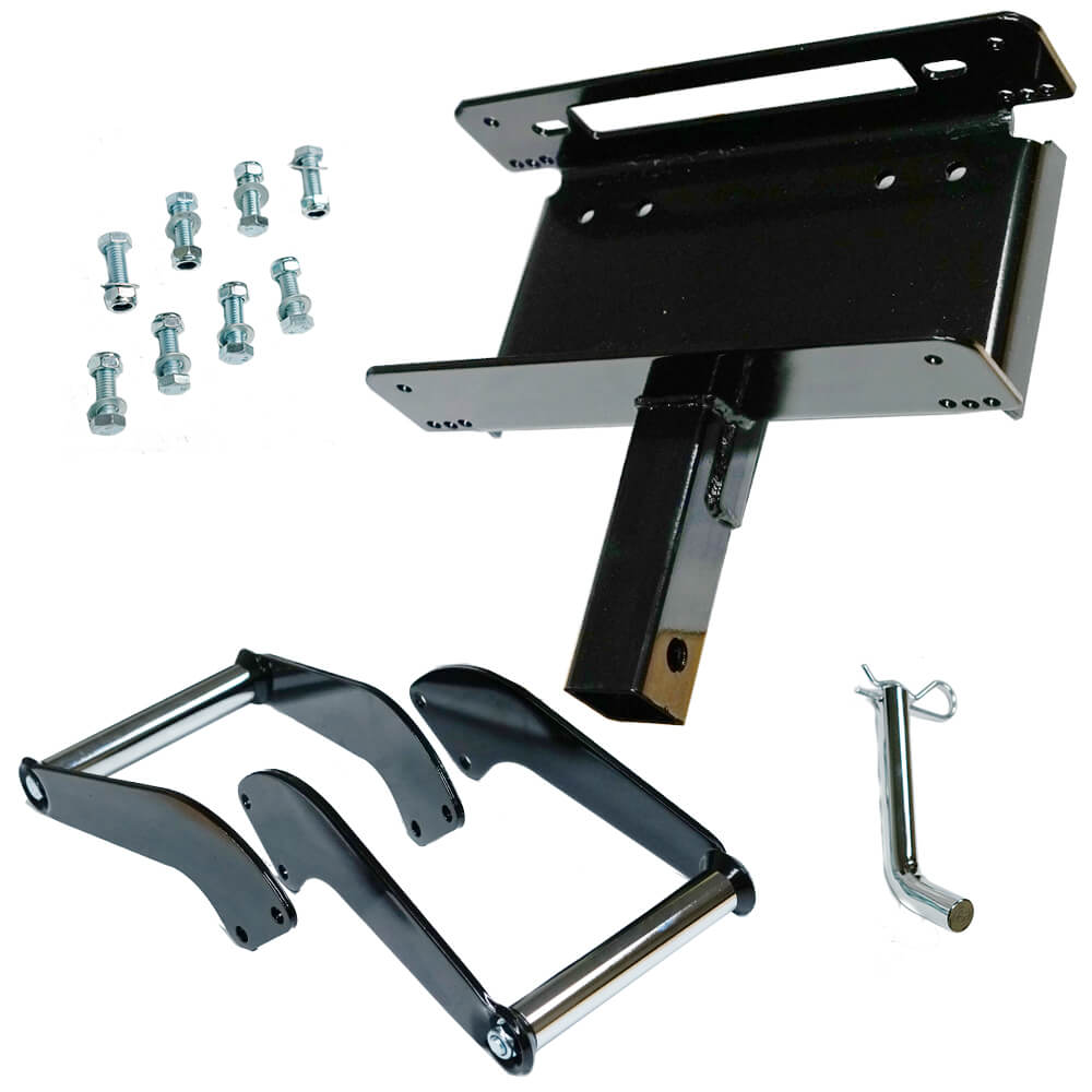 4WD Winch Cradle Mount Plate Bull Bar Steel 4WD ATV Jeep Truck Trailer Mounting