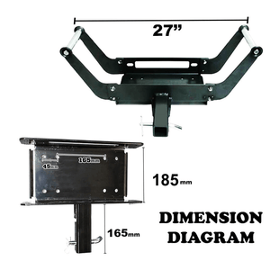 4WD Winch Cradle Mount Plate Bull Bar Steel 4WD ATV Jeep Truck Trailer Mounting