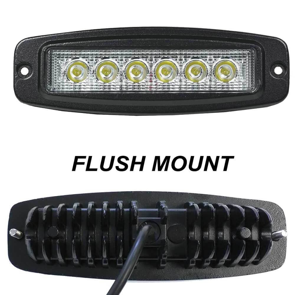 4x 7inch 30W LightFOX CREE LED Light Driving Flood Work Lamp Flush Mount
