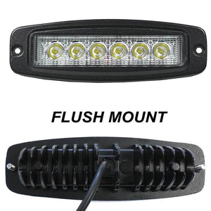 4x 7inch 30W LightFOX CREE LED Light Driving Flood Work Lamp Flush Mount
