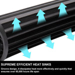 50inch Cree Curved LED Light Bar Spot Beam Work Driving 4WD Truck SUV 52inch