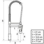 Basin Mixer Tap Faucet w/Extend -Kitchen Laundry Sink