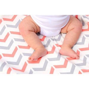 Weegoamigo Cotton Knitted Blanket - Ziggy Coral