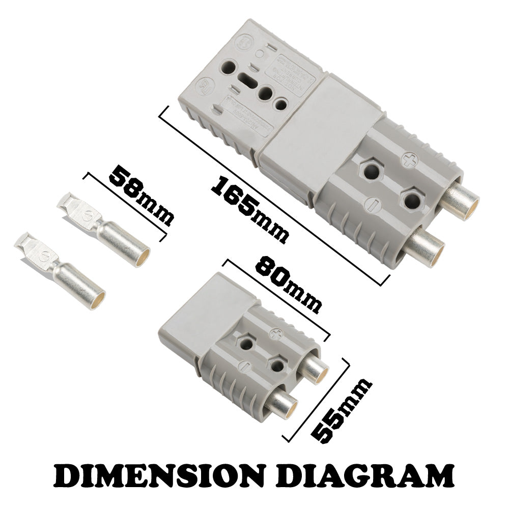 6X Premium 175AMP Anderson Style Plug Exterior Connector DC Power SOLAR CARAVAN