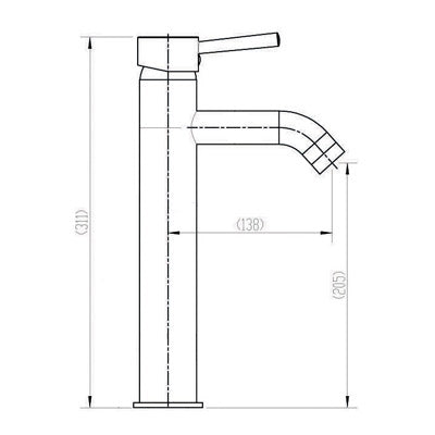 Basin Mixer Tap Faucet -Kitchen Laundry Bathroom Sink