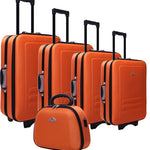 5pc Suitcase Trolley Travel Bag Luggage Set ORANGE