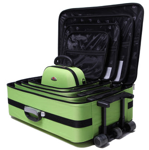 5pc Suitcase Trolley Travel Bag Luggage Set LIME