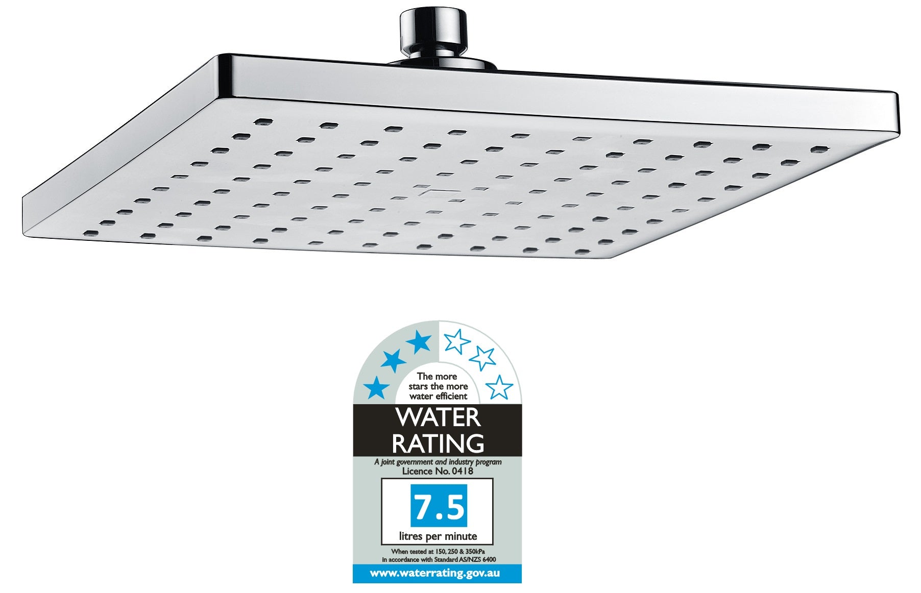 Rain Showerhead -230mm Squared