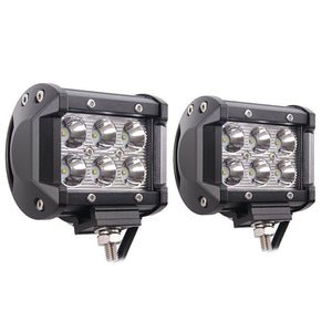 Pair 4inch CREE LED Work Light Bar Spot Beam Offroad Driving Lamp Reverse Fog