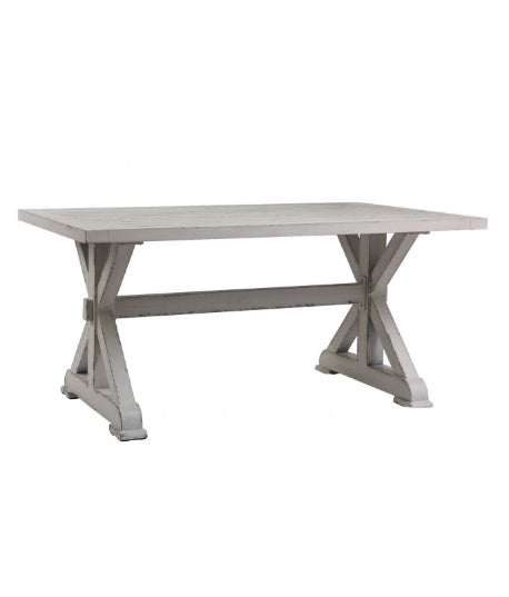 Retro White Aluminium Dining Table