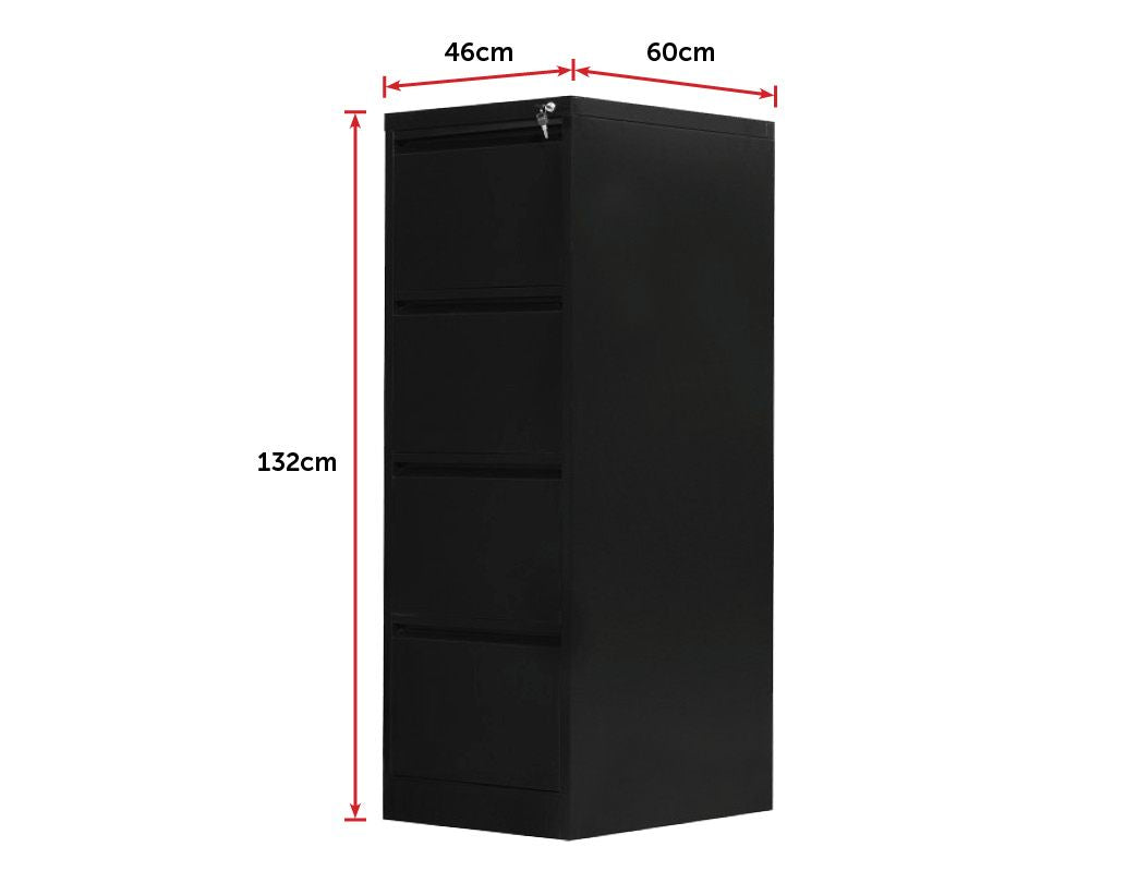 4-Drawer Shelf Office Gym Filing Storage Locker Cabinet