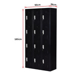 12 Door Locker - Office/Gym - Black