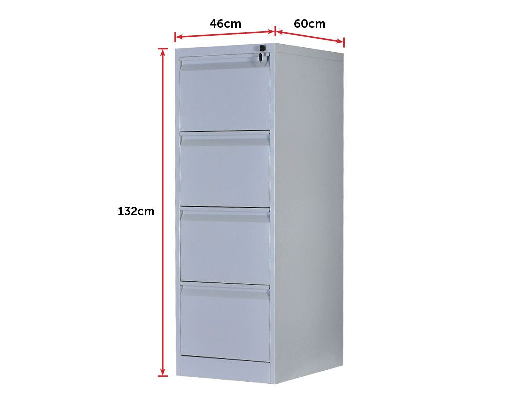 4-Drawer Shelf Office Gym Filing Storage Locker Cabinet