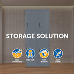 Four-Door Office Gym Shed Storage Locker