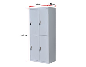 Four-Door Office Gym Shed Storage Locker