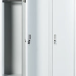 Three-Door Side by Side Office Gym Shed Storage Locker