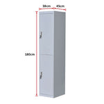 Two-Door Office Gym Shed Storage Lockers
