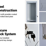 Two-Door Office Gym Shed Storage Lockers