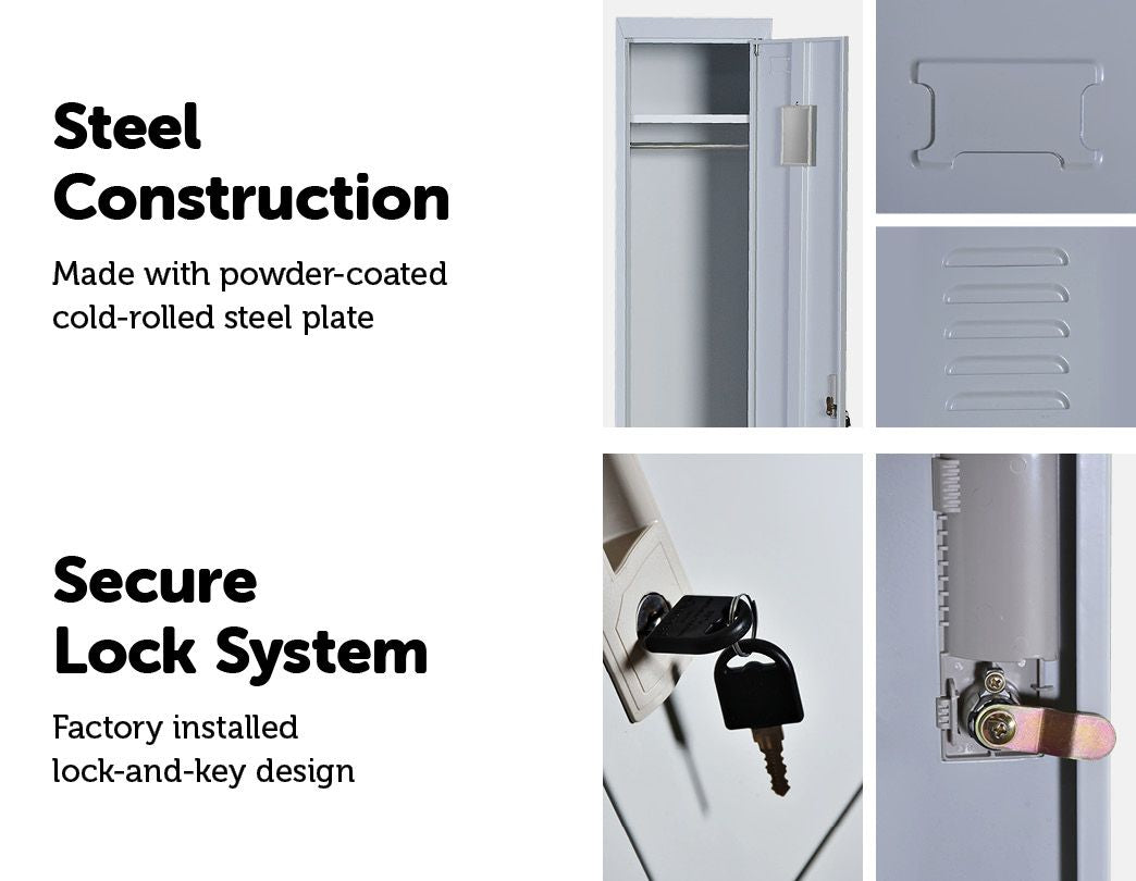 One-Door Office Gym Shed Storage Locker