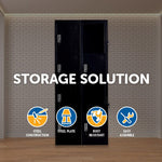 Four-Door Office Gym Shed Storage Lockers