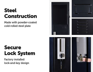 Four-Door Office Gym Shed Storage Lockers