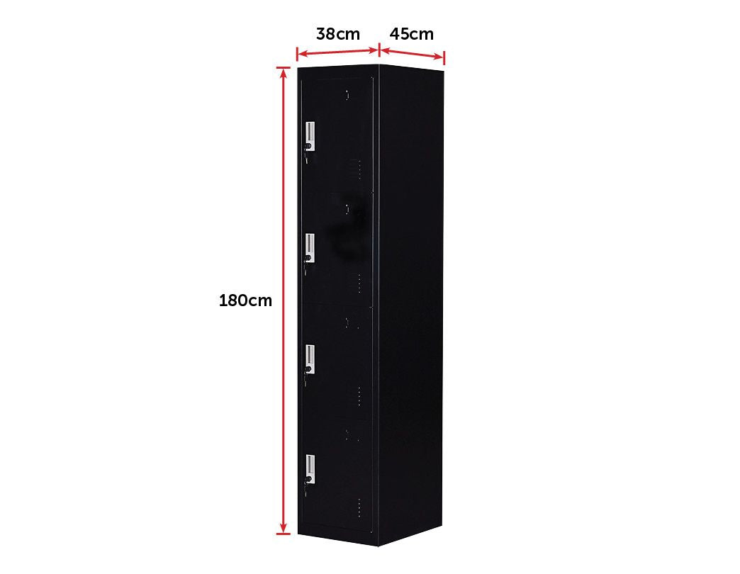Four-Door Office Gym Shed Storage Lockers