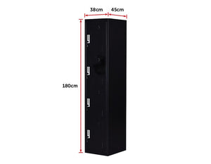 Four-Door Office Gym Shed Storage Lockers