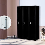 Three-Door Side by Side Office Gym Shed Storage Locker