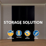 Three-Door Side by Side Office Gym Shed Storage Locker