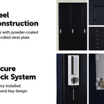 Three-Door Side by Side Office Gym Shed Storage Locker