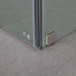 1000 x 1000mm Frameless 10mm Glass Shower Screen By Della Francesca