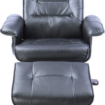 PU Leather Massage Chair Recliner Ottoman Lounge Remote