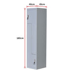 Two-Door Office Gym Shed Storage Lockers
