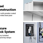 Two-Door Shelf Office Gym Filing Storage Locker Cabinet Safe