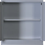 Two-Door Shelf Office Gym Filing Storage Locker Cabinet Safe