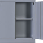 Two-Door Shelf Office Gym Filing Storage Locker Cabinet Safe