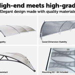 DIY Outdoor Awning Cover 1mx3m with Rain Gutter