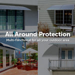 DIY Outdoor Awning Cover 1mx3m with Rain Gutter