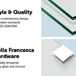 700 x 1450mm Frameless Bath Panel 10mm Glass Shower Screen By Della Francesca