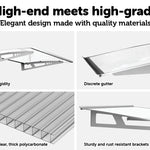 DIY Outdoor Awning Cover 1.4m x 1m Polycarbonate