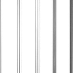 4 Fold Chrome Folding Bath Shower Screen Door Panel 1000 x 1400mm