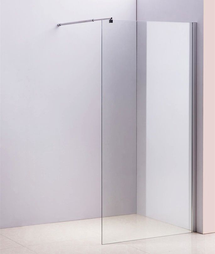 1100 x 2000mm Frameless 10mm Safety Glass Shower Screen