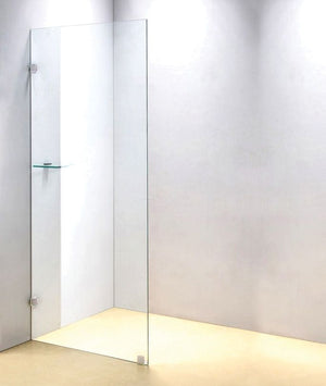 800 x 2000mm Frameless 10mm Safety Glass Shower Screen