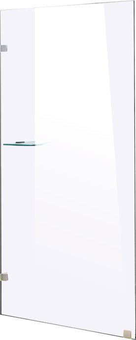 800 x 2000mm Frameless 10mm Safety Glass Shower Screen