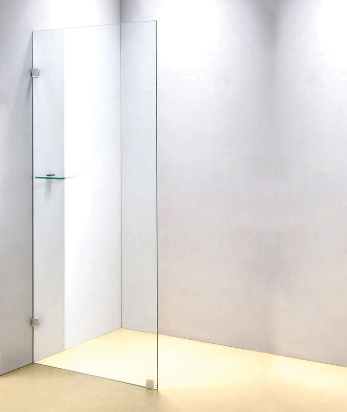 700 x 2000mm Frameless 10mm Safety Glass Shower Screen