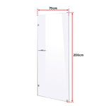 700 x 2000mm Frameless 10mm Safety Glass Shower Screen