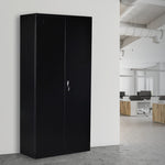 Two-Door Shelf Office Gym Filing Storage Locker Cabinet Safe