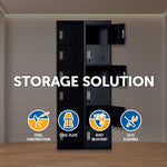 Six-Door Office Gym Shed Storage Lockers