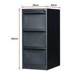3-Drawer Shelf Office Gym Filing Storage Locker Cabinet